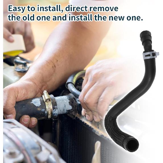 Radiator Hose Heater Hose No.DB5Z8C289C/DB538C289AA/DB5Z8C289A for Ford Explorer 3.5L 2011-2019 Black Rubber 1 Pc Coolant Pipe Good Sealing