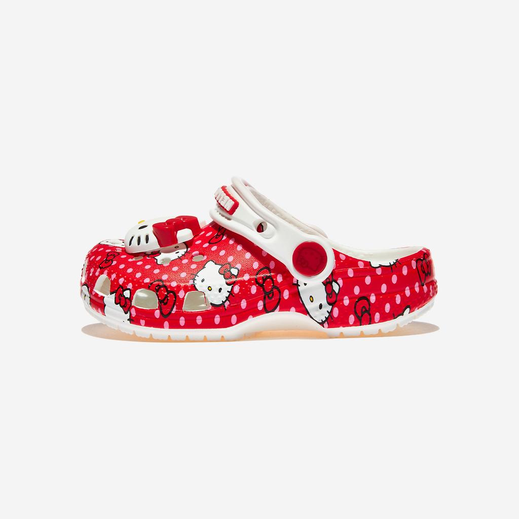 Crocs Hello Kitty Red Classic Clog Toddler, CRS210577, 1010113129, Popular Korean Shoes