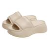 Women's Non-Slip Height-Boosting Beach Slippers - 7cm Thick Sole, Fashionable Outdoor EVA Footwear