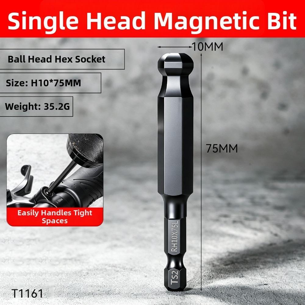 Steel Hex Screwdriver Bit Reduced Shank Magnetic Driver Bit New Power Tool Accessories