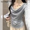 Женская асимметричная футболка с длинным рукавом La Chapelle