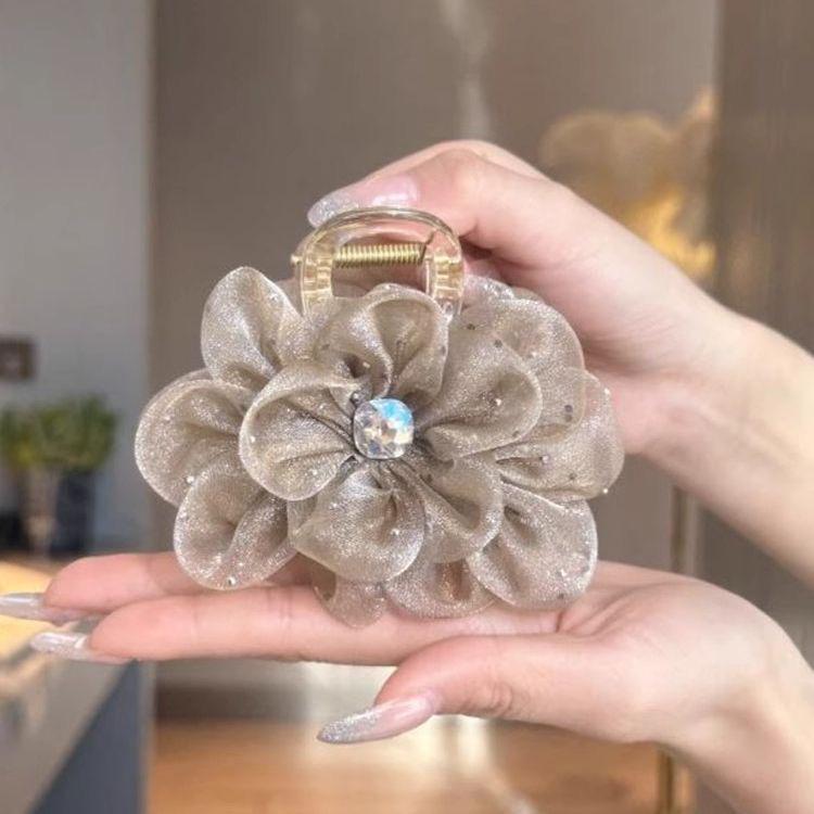 Cloud Bubble Mesh Feather Shark Hair Clip - 2023 Women's High-End Style