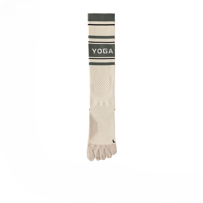 

Female Autumn and Winter Yoga Fitness Cycling Exercise 10A Antibacterial Deodorant Boneless Color Pressure Five Finger Calf Socks 1 pair темно-зеленого