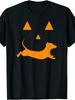 Halloween Pumpkin Dachshund T-Shirt Costume Funny Tee Gift