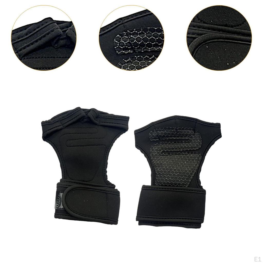 Exercise Gloves Workout Hand Grips Palm Protector for Pull Up Weightlifting