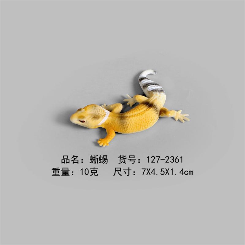 Trick Toys April Fool's Day Props Amphibian Creative Decorations Children's Cognitive Lizard Chameleon Model Rubber Products