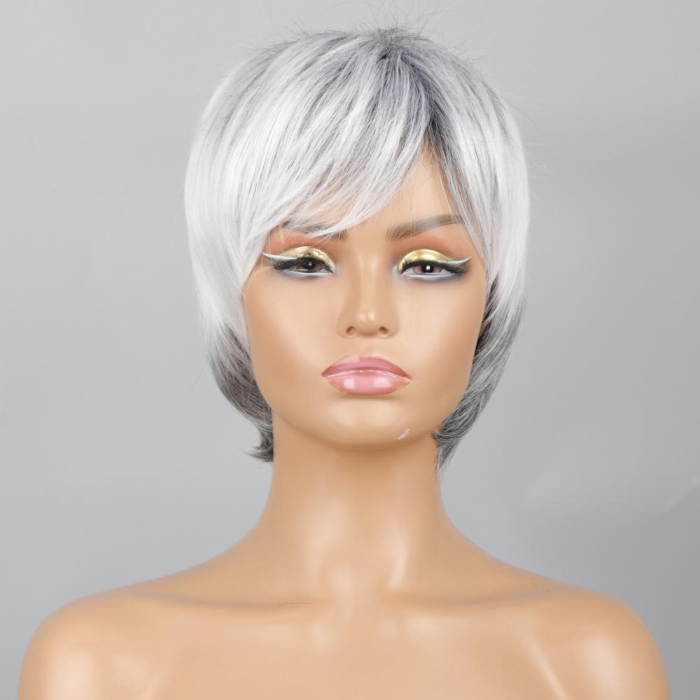 LISI HAIR Women Short Wigs Black Brown Red Wine Color Synthetic Heat Resistant Fiber Wigs for Women Daily Wear