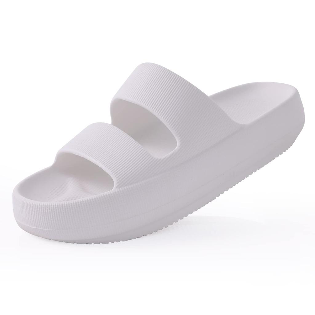 fashion Comwarm New Women's Thick Platform Sandals Summer Soft Cloud Slippers Outdoor Lightweight Beach Shoes Arch Support Slide Sandals