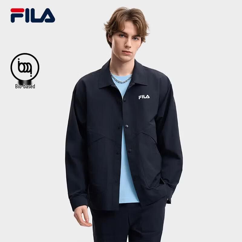 Fila Men's Relaxed Fit Woven Lapel Jacket