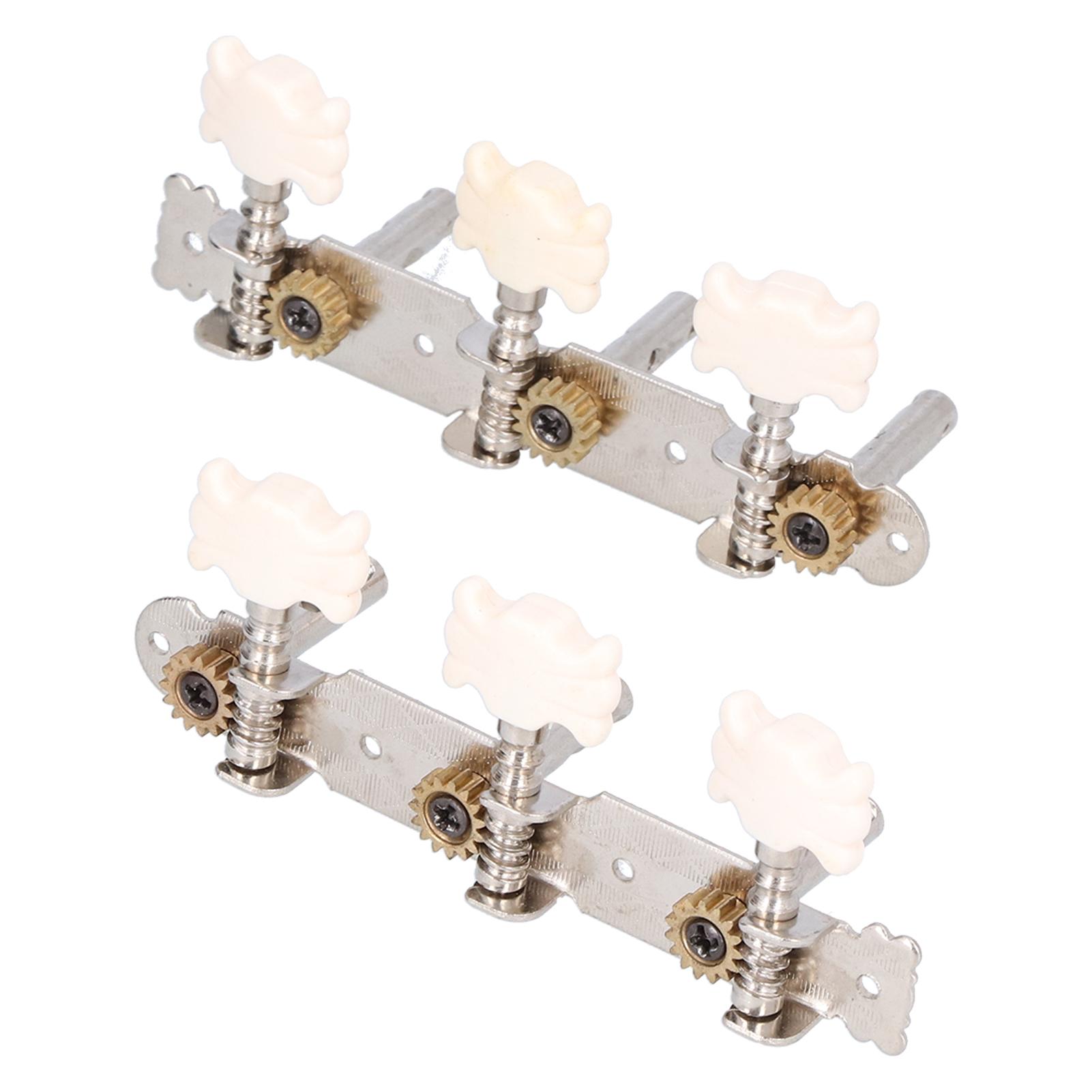 

Колки для настройки гитары, хромированные колки, двойные отверстия, левый и правый, 3-дюймовые линейные колки для классической музыки