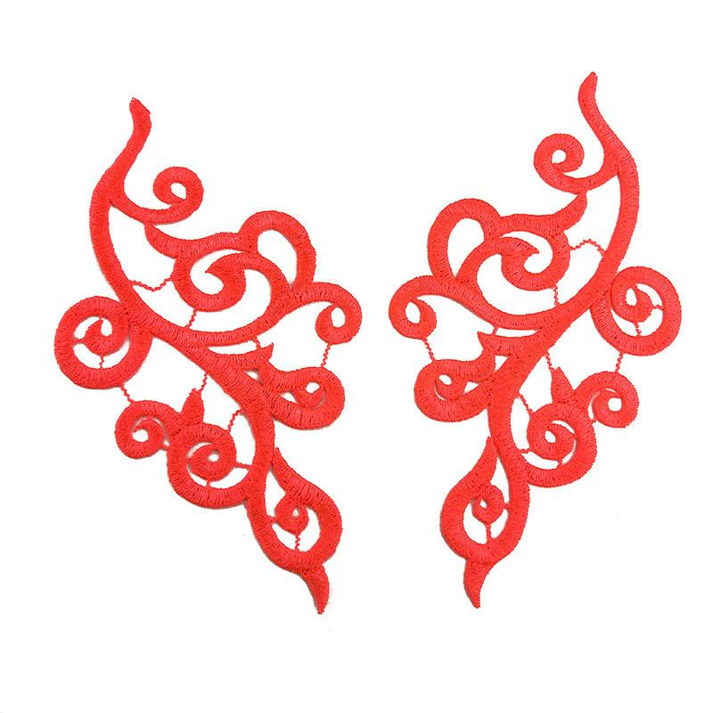 1Pairs Embroidery Patches for Clothing Applique Sewing Accessories