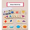 Dziecięce Pudełko z Żelaza Oświecenie Liczbami Sparowane Drewniane Zwierzęta Jedzenie Puzzle Logiczne Myślenie Trening Gra Zabawki Edukacyjne