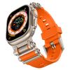 Silicone Strap For Apple Watch Ultra 2 Band 49mm Rugged metal+rubber Bracelet iWatch Series 10 9 6 3 7 8 SE 44mm 45mm 46mm bands