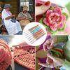 8pcs Colorful Crochet Hook Set Marked With Number Aluminum Alloy Ergonomic Design Knitting Needle