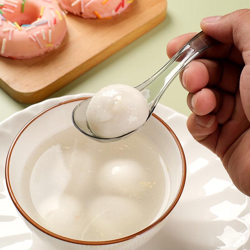 ZISIZ Large Disposable Plastic Spoon