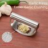 304 Stainless Steel Garlic Press Curved Garlic Chopper Garlic Rocker Crusher  Home Cooking