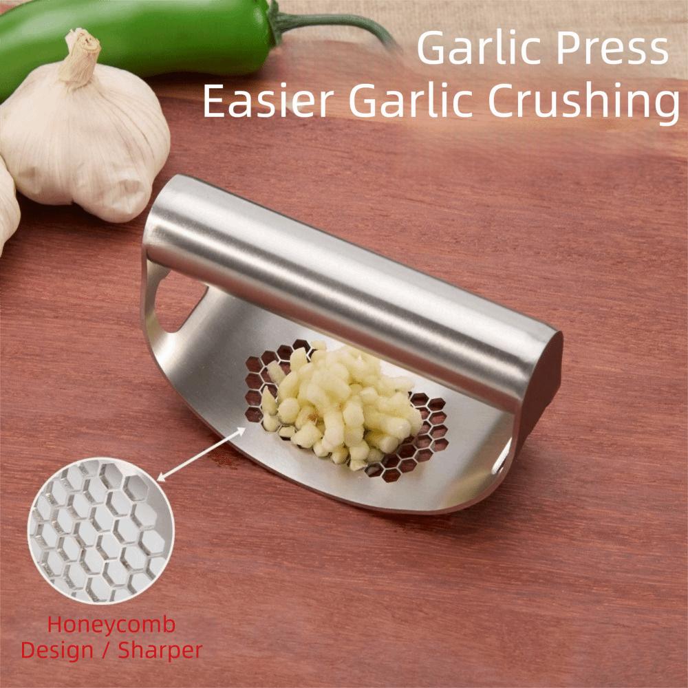Manual Garlic Crusher 304 Stainless Steel Garlic Chopper Professional Garlic Mincer Smash Garlic