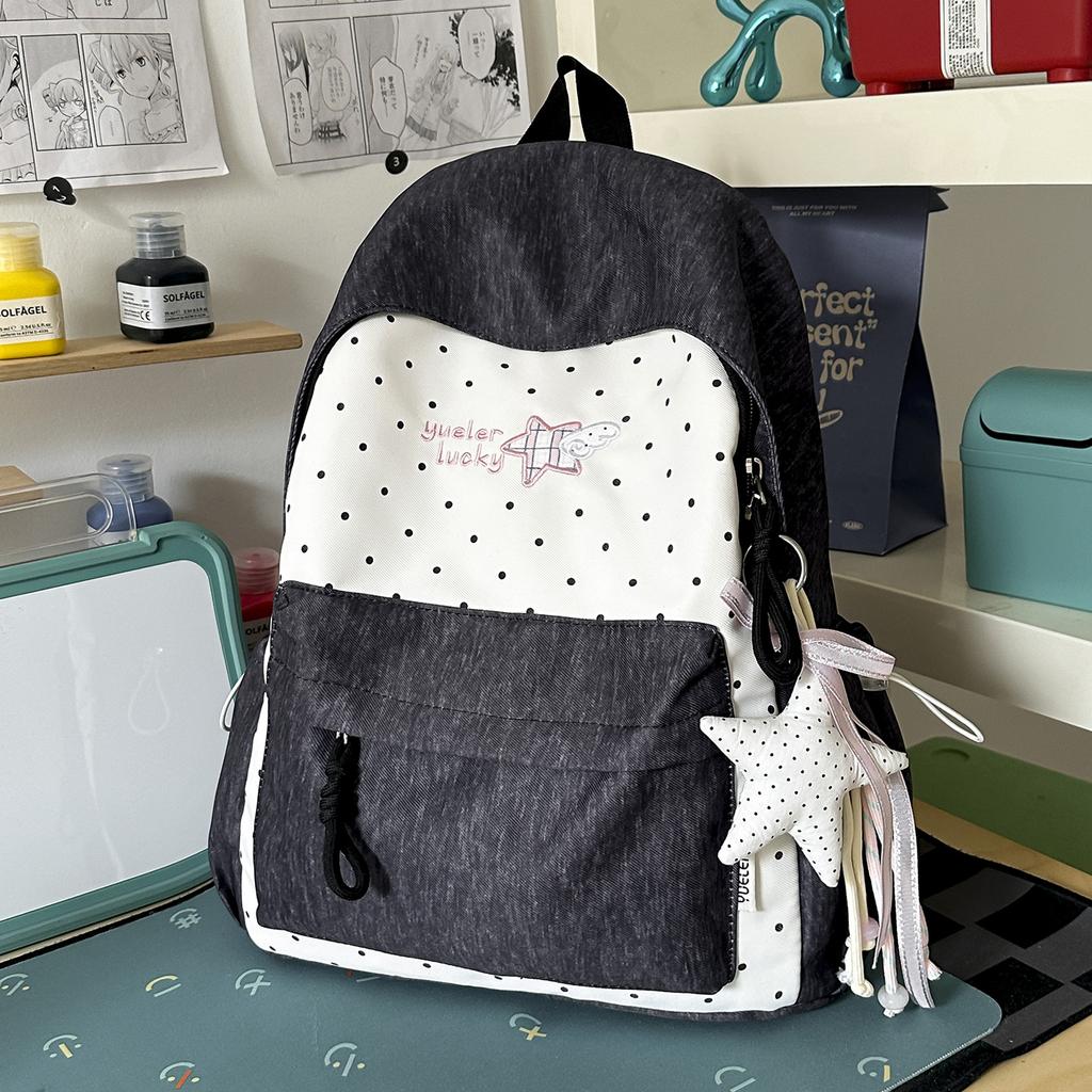 Schoolbag High Value Small Fresh Large Capacity Backpack Student Schoolbag High School Junior High School Girls Versatile Lightweight Weight Backpack