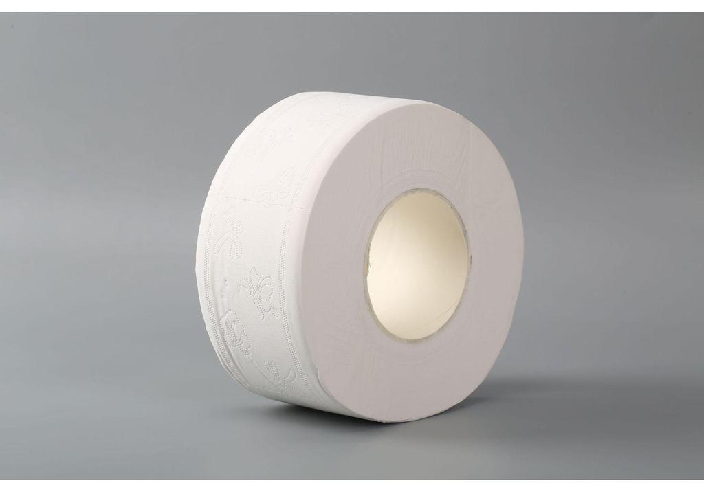 700G Commercial Jumbo Toilet Paper Rolls - 12-Pack Full Box for Hotels