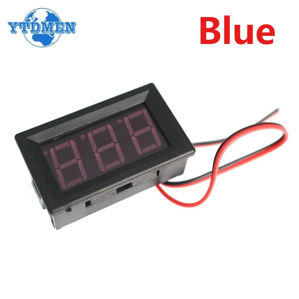 1PCS 0.56 Inch Display Digital Voltmeter Voltage Meter AC 70-500V Red/Blue/Green LED Display Voltage Tester Voltage Indicator