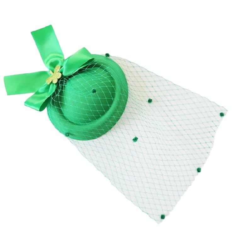 

Green Small Mesh Hat with Hair Clip Hair Accessories For StPatricks Day Festivities And Costume Enhancements Party Props