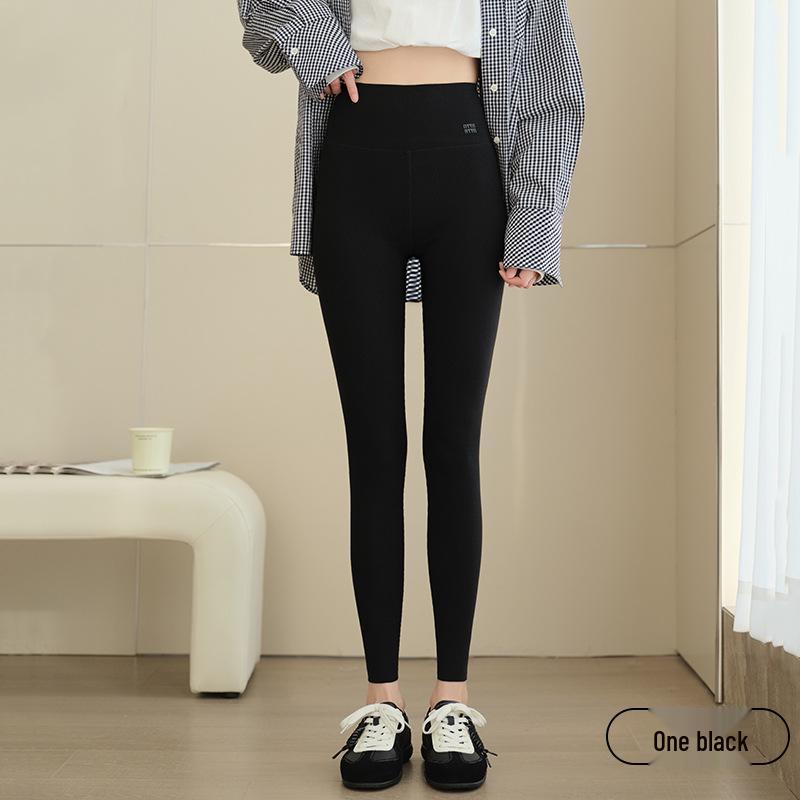 

2026 Spring/Summer High-Waist Ribbed Gray Plus Size Leggings - Women s Trendy Tight-Fitting Skinny Outerwear Pants 2XL [fit 150-180 jin]