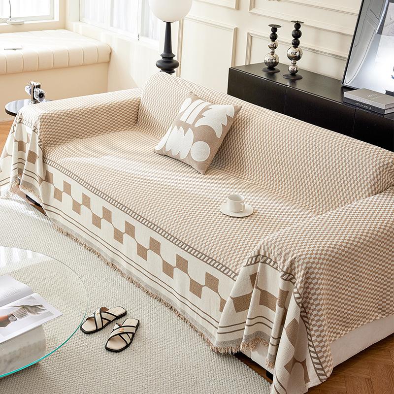 Pokrowiec na sofę Tkanina Cztery Pory Roku Uniwersalny Przystępny Cenowo Luksusowy Styl Pokrowiec na sofę Tkanina Pokrowiec z Chenille Koca