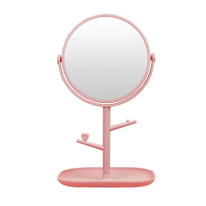 Makeup MirrorDressing Table Double-sided Desktop Portable Student Dormitory Desktop Beauty Mirror Princess Mirror