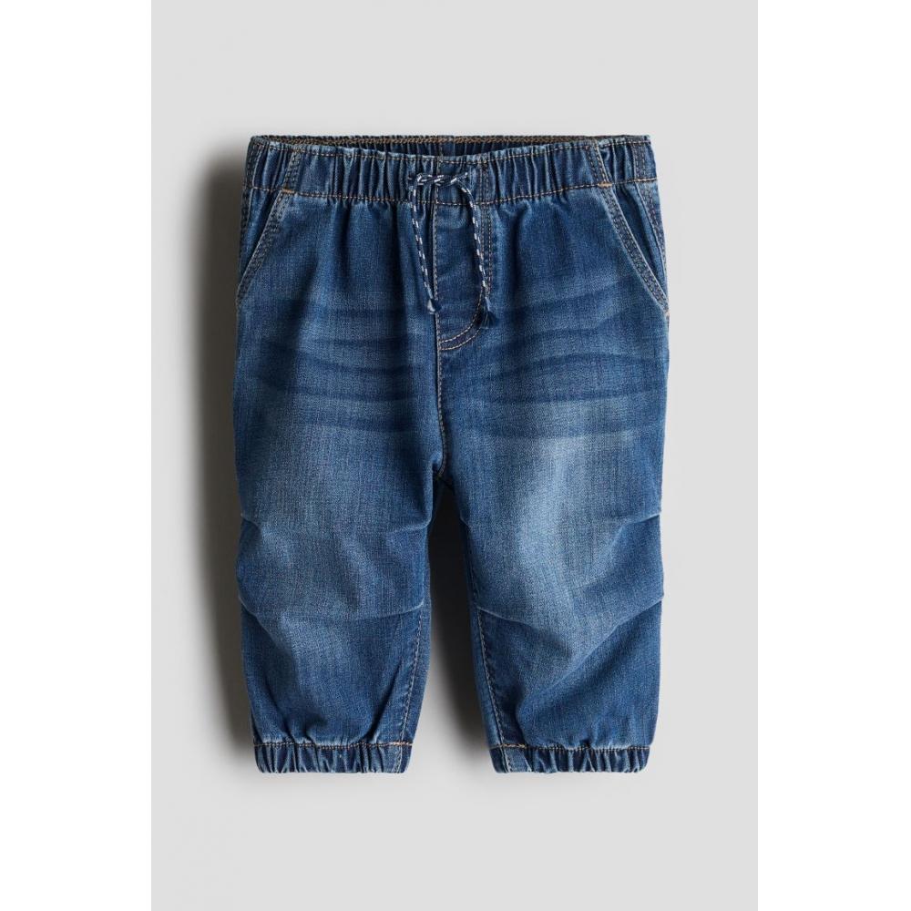 

H M denim jogger pants denim blue