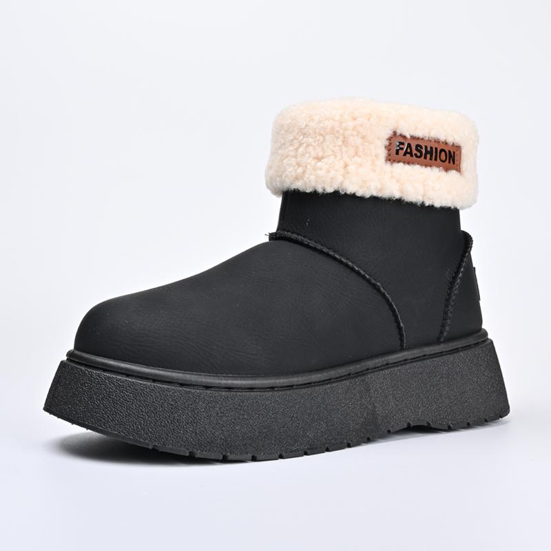 Women's Boots Winter Plush Warm Cotton Boots Women Thick Bottom Snow Boots Women Fluffy Fur Boot Outdoor Non Slip Platform Botas