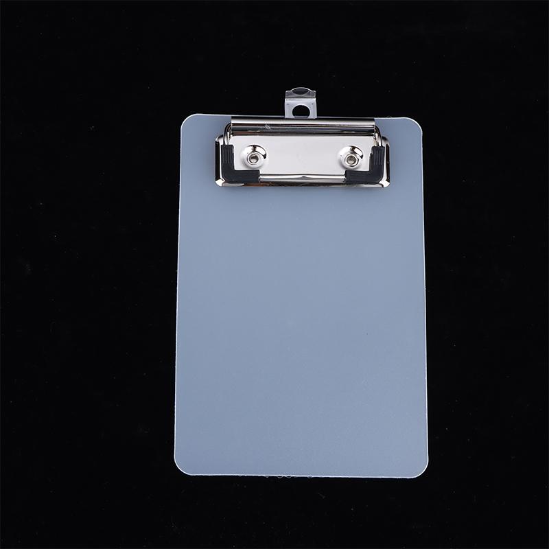 1/3Pcs Portable Transparent Clipboard With Hanging Hook Mini Clear Writing Board Hanging Office School Supplies