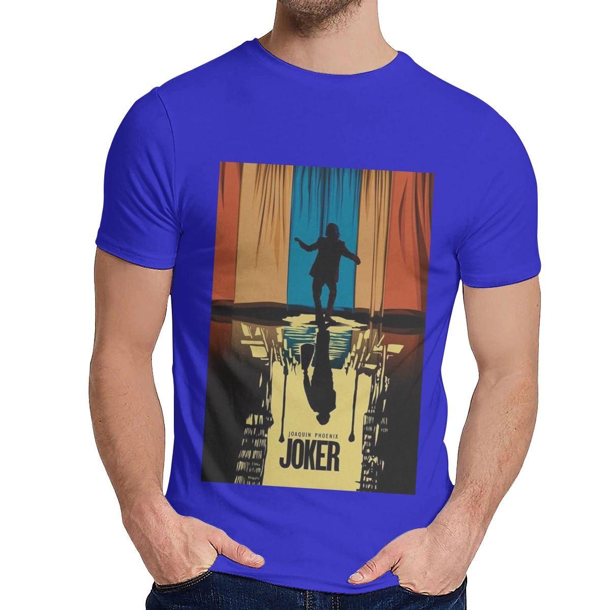 The Joker Joaquin Phoenix Poster Canvas Print T Shirt Crewneck Retro For Men Cotton Big Size 3XL