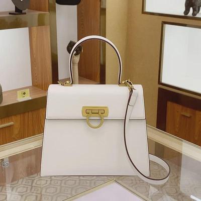 "2025 Trendy Women's Soft Leather French Messenger Bag with Fashionable Horseshoe Buckle"