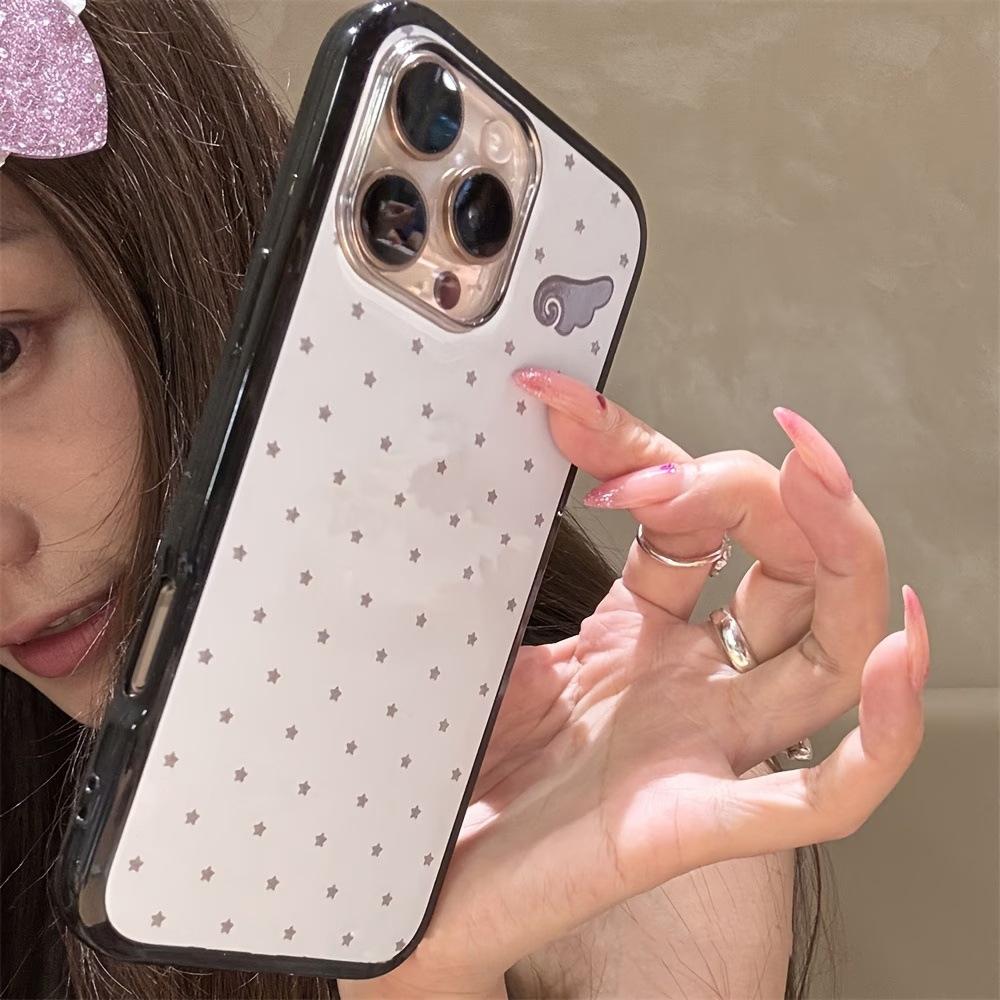 [Magsafe magnetic attraction] Simple polka dot transparent Apple 15/6promax mobile phone case iPhoneAIR protective case