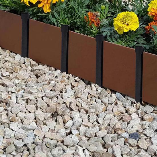 10Pcs Landscape Edging Garden Stakes Plastic Landscaping Anchoring Spikes Heavy Duty Edging Border Ground Stakes for Garden Netting Terrace Board