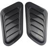 2 PCS Front Hood Side Air Flow Vent Intake Scoop Hole Cover Decoration Trim Sticker Universal Compatible with Ford F-150 Car Accessories(Black)