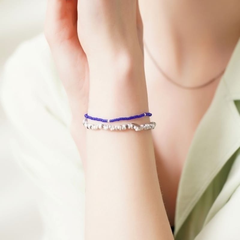 BONBEAU Color layered daily beads Bracelet Layered simple bead bracelet 5 colors