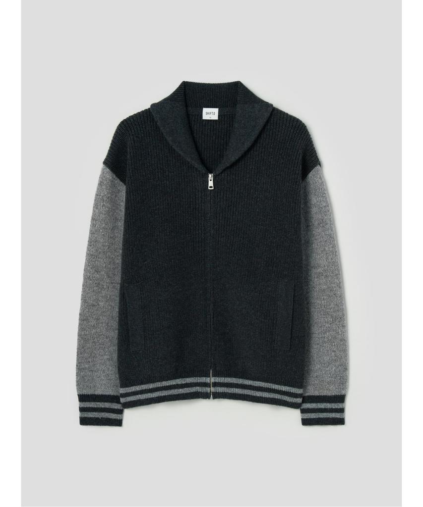Shift.G Wool Varsity Cardigan Green