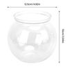 Impact Resistant Mini Fish Tank Round Heavy Duty Transparent Fish Tank Plastic Transparent Betta Fish Bowl Decorations