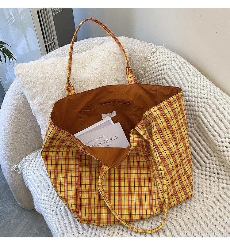 2024 Retro Canvas Tragetasche - Großes Fassungsvermögen, Doppelseitig, Einzelne Schulter, Modische Leichte Pendeltasche