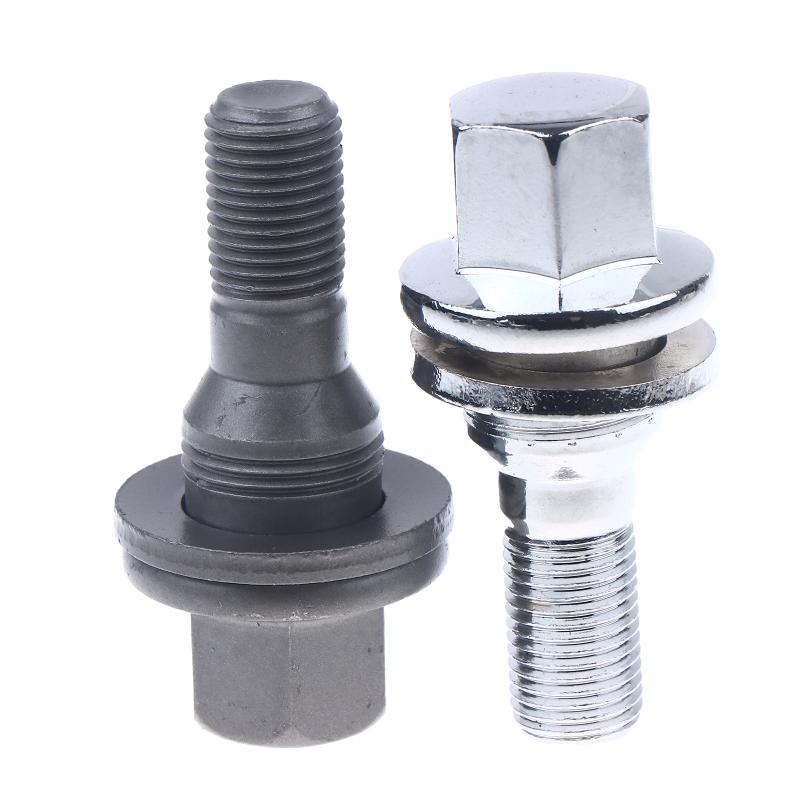 4Pcs 17mm Hex Wheel Lug Bolts - Fit For 206 207 208 308 407 3008 Car Wheel Nuts Auto Replacement Parts Accessories