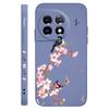 Peach Butterfly Phone Case For Oneplus 13 13R 12 12R 11 11R 10 10R 10T 9R 9RT 9 8T 8 7 7T Pro 5G Liquid Silicone Cover