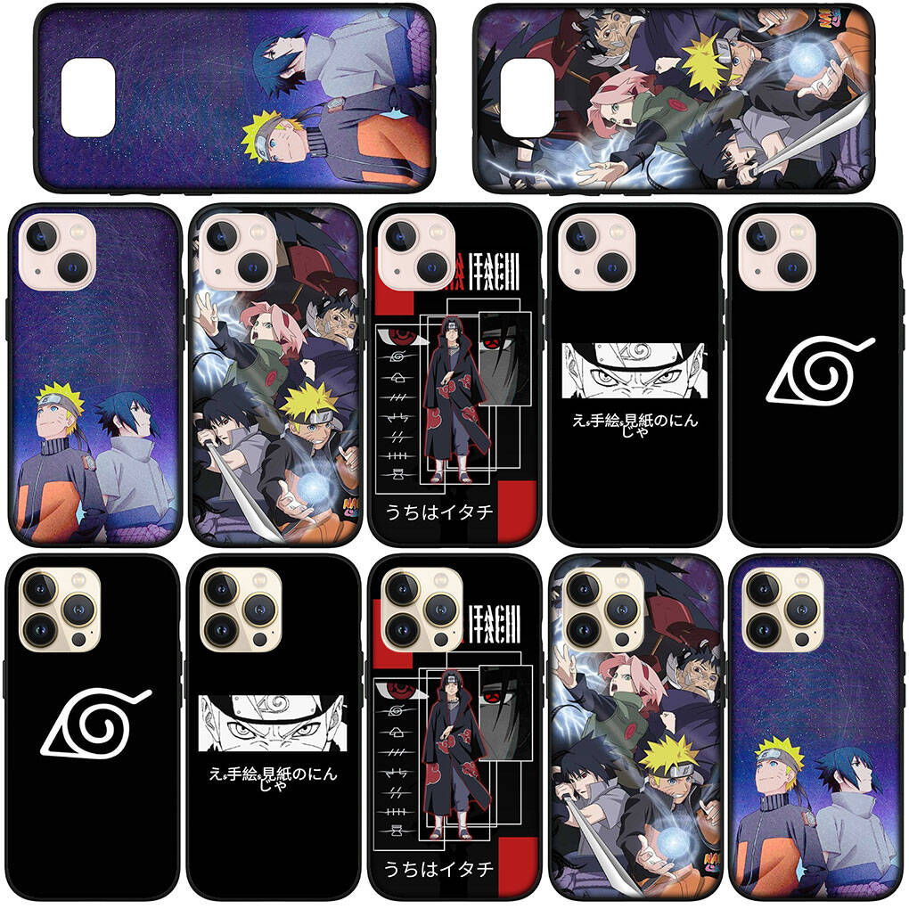 for Samsung Galaxy S25 S24 S23 iPhone 17 16 15 Xiaomi Redmi Note 14 13 12 11 Plus Pro Max XR Phone Case Lovely Uchiha Sasuke Naruto OPPO Huawei Cover