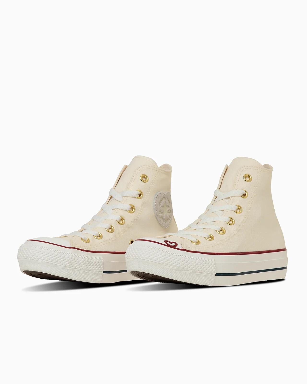 31315780 Converse All Star PLTS Heartpoint Hi Бледно-слоновая кость (Женский) 3.5