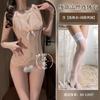 Sexy lingerie sexy hot lace one-piece pure desire bow small chest free uniform tights
