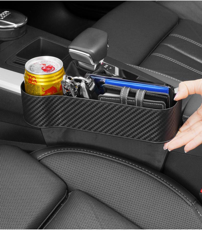 Car Seat Gap Organizer - Waterproof Carbon Fiber Car Interior Accessory