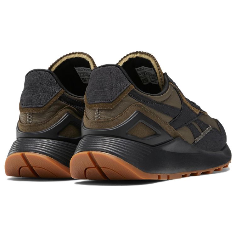 Maharishi x Reebok Classic Leather Legacy AZ Comfort Leather Nylon Low-Top Casual Running ShoesUnisex Black Brown GW4452