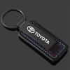 AEC2  Car 3 color Keychain  Logo Key Ring Chain Pendant Gifts Auto Styling Accessories For Toyota Rav4 Yaris Hilux Prius Avensis Auris