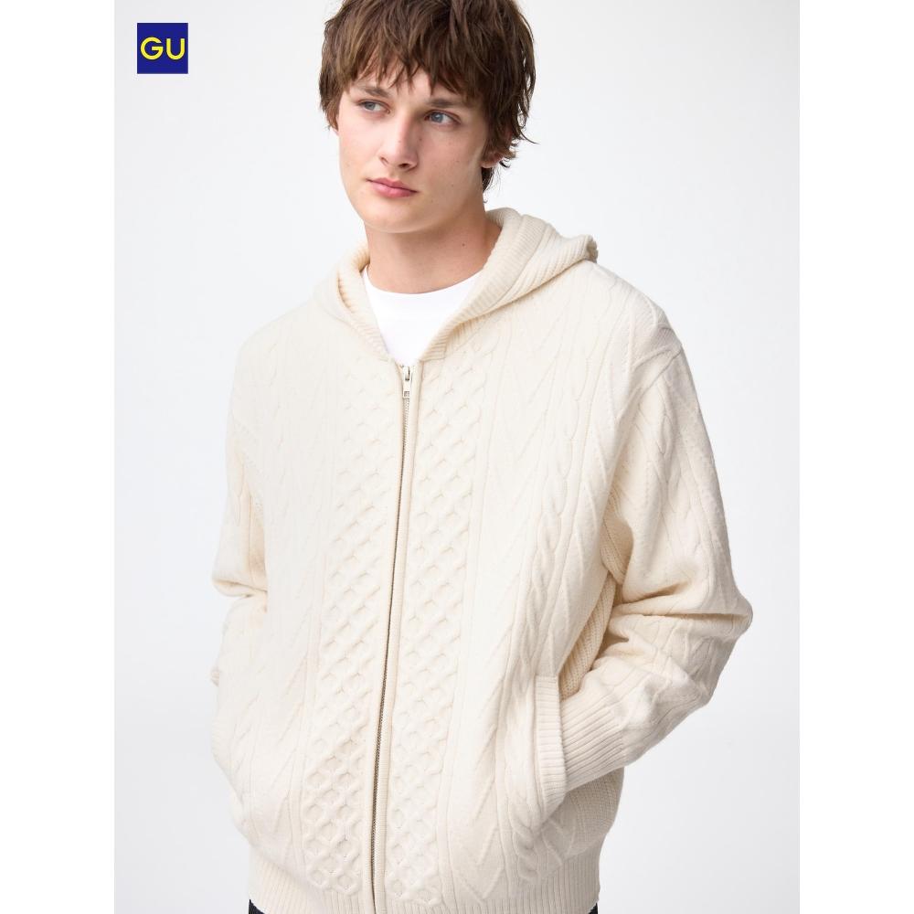 Uniqlo Gu Cable Full Zip Hoodie