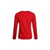 Adidas Neo Round Neck Fleece-Lined Knit Sweater Women Tops Red GJ8744